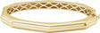 14K Yellow Geometric Hinged 7" Bangle Bracelet