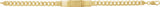 14K Yellow Gold Curb Identification 8" Bracelet