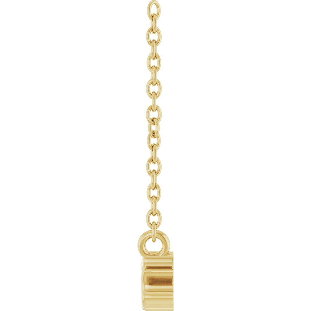 14K Yellow Mimi Lowercase Script 18" Necklace