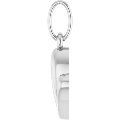 14K White Gold Petite Heart Pendant