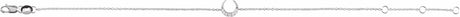 14K White Gold .04 CTW Natural Diamond Crescent Moon 6 1/2-7 1/2 Bracelet