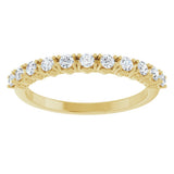 14K Yellow Gold 1/3 CTW Lab-Grown Diamond Anniversary Band