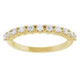 14K Yellow 1/3 CTW Lab-Grown Diamond Anniversary Band