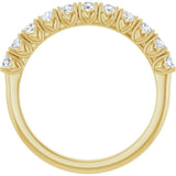 14K Yellow Gold 1/3 CTW Lab-Grown Diamond Anniversary Band