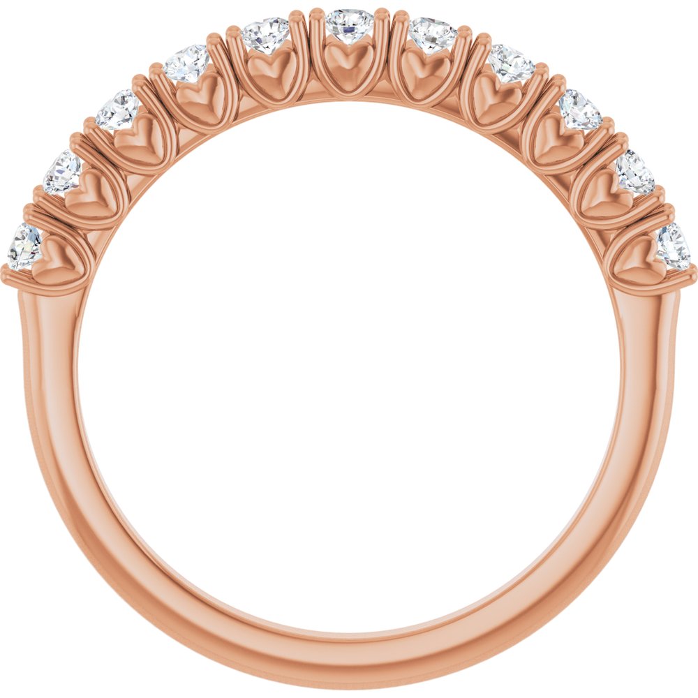 14K Rose Gold 1/3 CTW Lab-Grown Diamond Anniversary Band