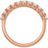14K Rose Gold 1/3 CTW Lab-Grown Diamond Anniversary Band