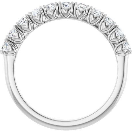 14K White 1/3 CTW Lab-Grown Diamond Anniversary Band