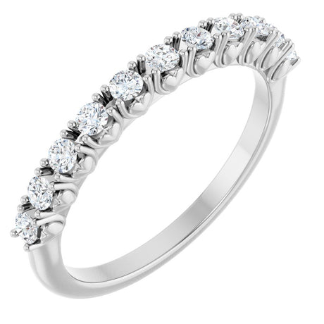 14K White 1/3 CTW Lab-Grown Diamond Anniversary Band