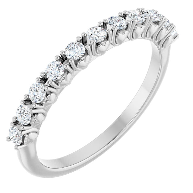 14K White 1/3 CTW Lab-Grown Diamond Anniversary Band