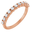 14K Rose 1/3 CTW Lab-Grown Diamond Anniversary Band