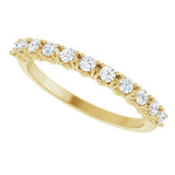 14K Yellow 1/3 CTW Lab-Grown Diamond Anniversary Band