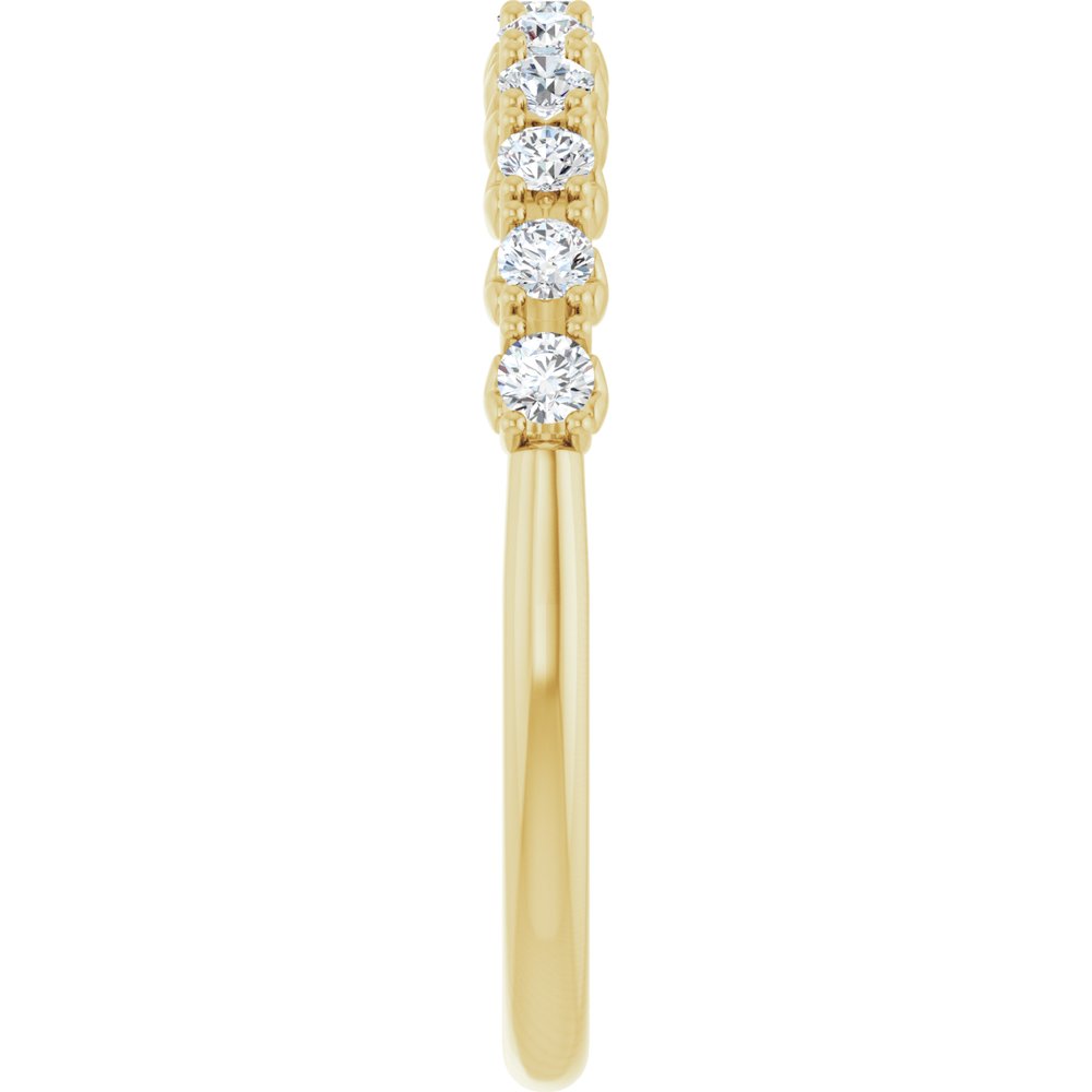 14K Yellow 1/3 CTW Lab-Grown Diamond Anniversary Band