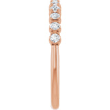 14K Rose Gold 1/3 CTW Lab-Grown Diamond Anniversary Band