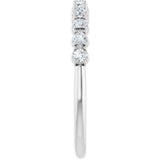 14K White Gold 1/3 CTW Lab-Grown Diamond Anniversary Band
