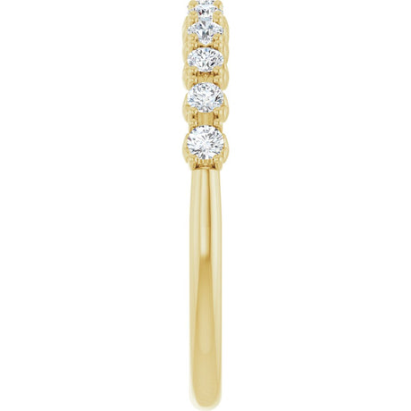 14K Yellow Gold 1/3 CTW Lab-Grown Diamond Anniversary Band