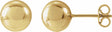14K Yellow Gold 8 mm Ball Earrings