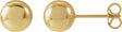 14K Yellow Gold 7 mm Ball Earrings