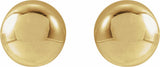 14K Yellow Gold 7 mm Ball Earrings