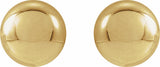 14K Yellow Gold 6 mm Ball Earrings