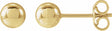 14K Yellow Gold 5 mm Ball Earrings
