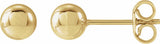 14K Yellow Gold 5 mm Ball Earrings