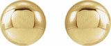 14K Yellow Gold 5 mm Ball Earrings