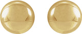 14K Yellow Gold 4 mm Ball Earrings