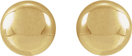 14K Yellow Gold 4 mm Ball Earrings