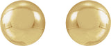 14K Yellow Gold 3 mm Ball Earrings