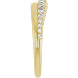 14K Yellow Gold 3/8 CTW Natural Diamond Anniversary Band