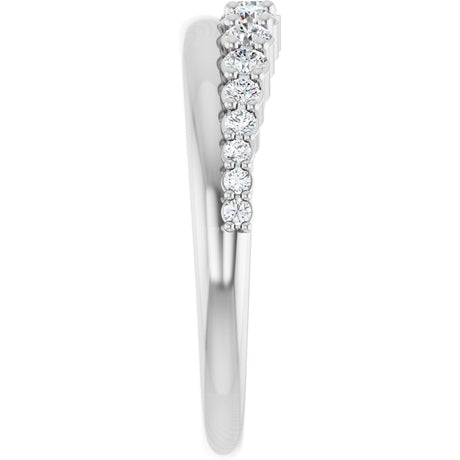 14K White Gold 3/8 CTW Lab-Grown Diamond Anniversary Band
