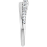 14K White Gold 3/8 CTW Lab-Grown Diamond Anniversary Band