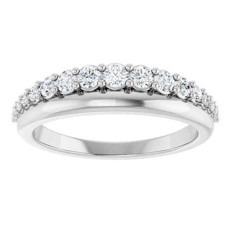 14K White Gold 3/8 CTW Lab-Grown Diamond Anniversary Band
