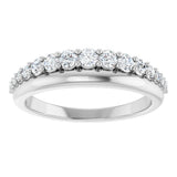 14K White Gold 3/8 CTW Lab-Grown Diamond Anniversary Band