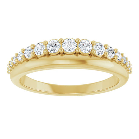 14K Yellow Gold 3/8 CTW Lab-Grown Diamond Anniversary Band