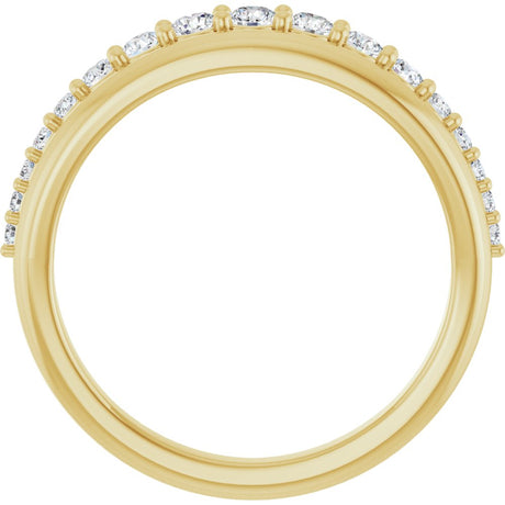 14K Yellow Gold 3/8 CTW Lab-Grown Diamond Anniversary Band