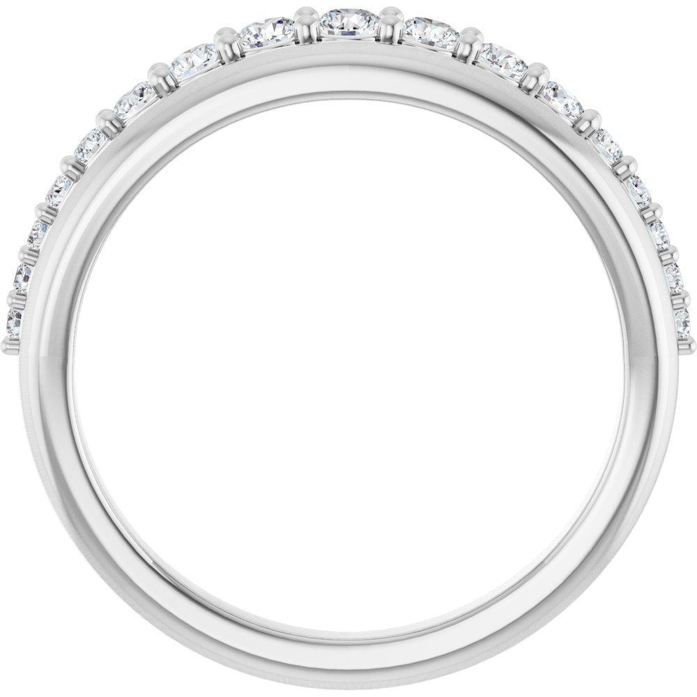 14K White Gold 3/8 CTW Lab-Grown Diamond Anniversary Band
