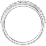 14K White Gold 3/8 CTW Lab-Grown Diamond Anniversary Band