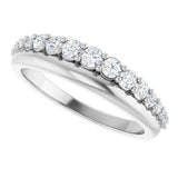14K White Gold 3/8 CTW Lab-Grown Diamond Anniversary Band