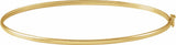 14K Yellow Gold 1.8 mm Bangle 6 4/5" Bracelet