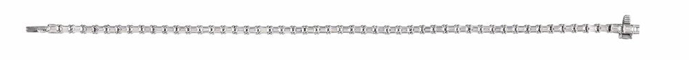 14K White 5 CTW Lab-Grown Diamond Line 7" Bracelet