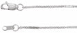 Sterling Silver 1.1 mm Dapped Cable 20" Chain