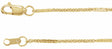 14K Yellow 1.1 mm Dapped Cable 18" Chain