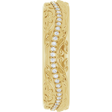 14K Yellow Gold 1/4 CTW Natural Diamond Band