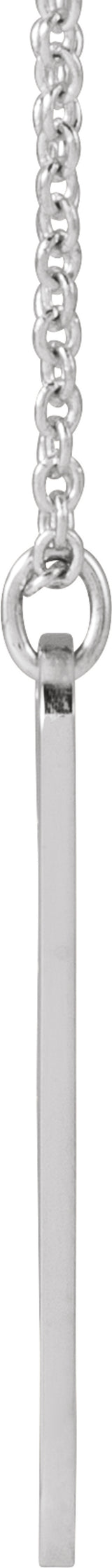 Sterling Silver Engravable Paw Print 16-18" Necklace