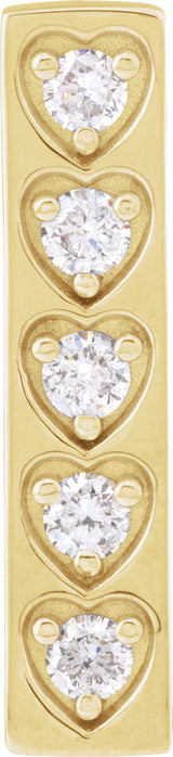 14K Yellow 1/5 CTW Natural Diamond Pendant