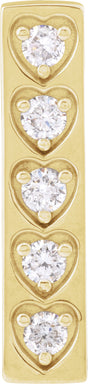 14K Yellow 1/5 CTW Natural Diamond Pendant