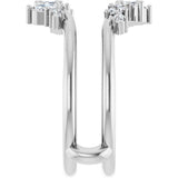 Platinum 1/3 CTW Natural Diamond Ring Guard
