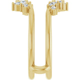 14K Yellow 1/3 CTW Natural Diamond Ring Guard