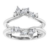 Platinum 1/3 CTW Natural Diamond Ring Guard